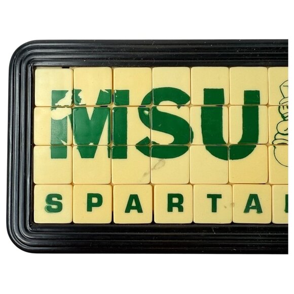 Vintage Michigan State University Spartans Sliding Tile Puzzle Drueke Games MSU - Picture 2 of 5
